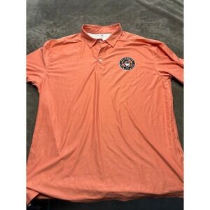 OT Sports Mens XL Orange Columbus Clingstones Baseball Polo Shirt
